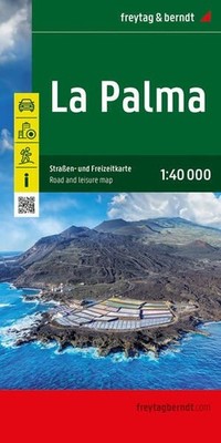 La Palma, Straßen- und Freizeitkarte 1:40.000, freytag & berndt: Innenstadtpläne