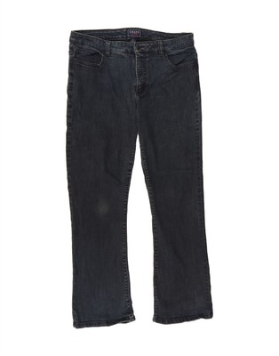 CHAPS Damen Bootcut Jeans US 12 Large W32 L29 Marineblau Baumwolle RX08