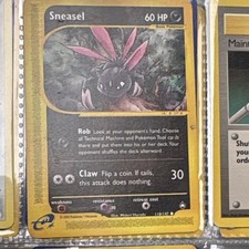 Pokémon Sneasel Aquapolis 110/147 Basic 60 HP 30 Darkness Card TCG 2002