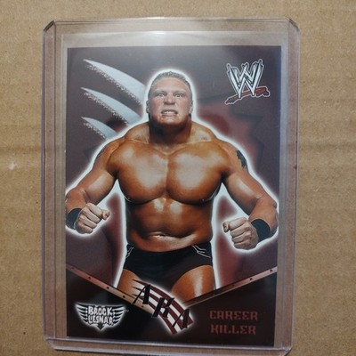 2002 FLEER WWE Royal RUMBLE AKA BROCK LESNAR #77 RC ROOKIE CAREER KILLER 