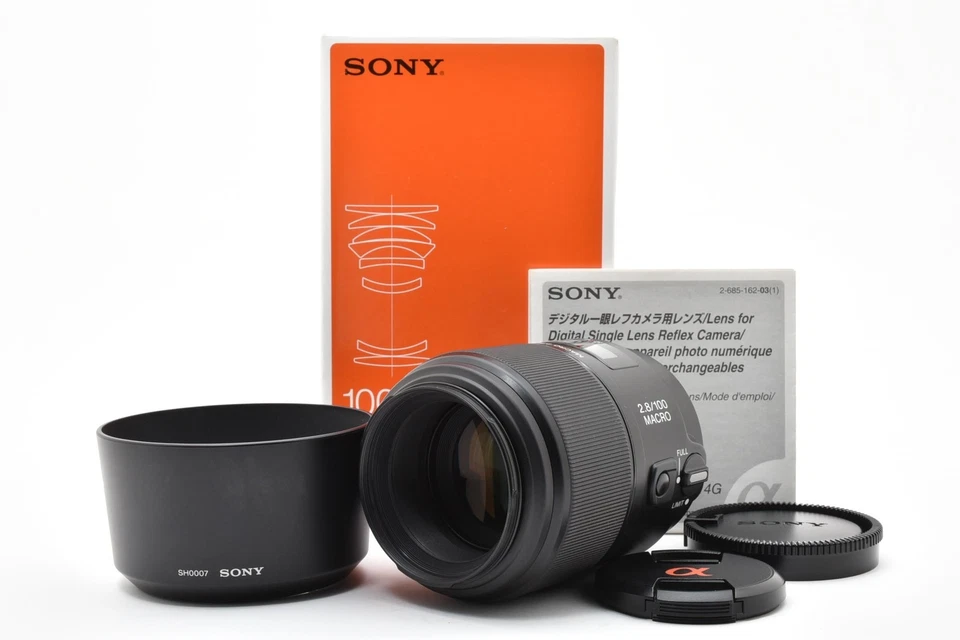 [ Presque inutilisé ] Objectif Sony 100 mm f/2,8 Macro SAL100M28 Sony à... - Photo 1/4