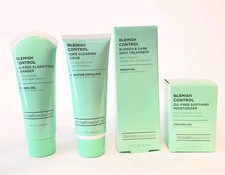 4 Global Beauty Care Blemish Control Cleanser Exfoliant Moisturizer Skincare Set