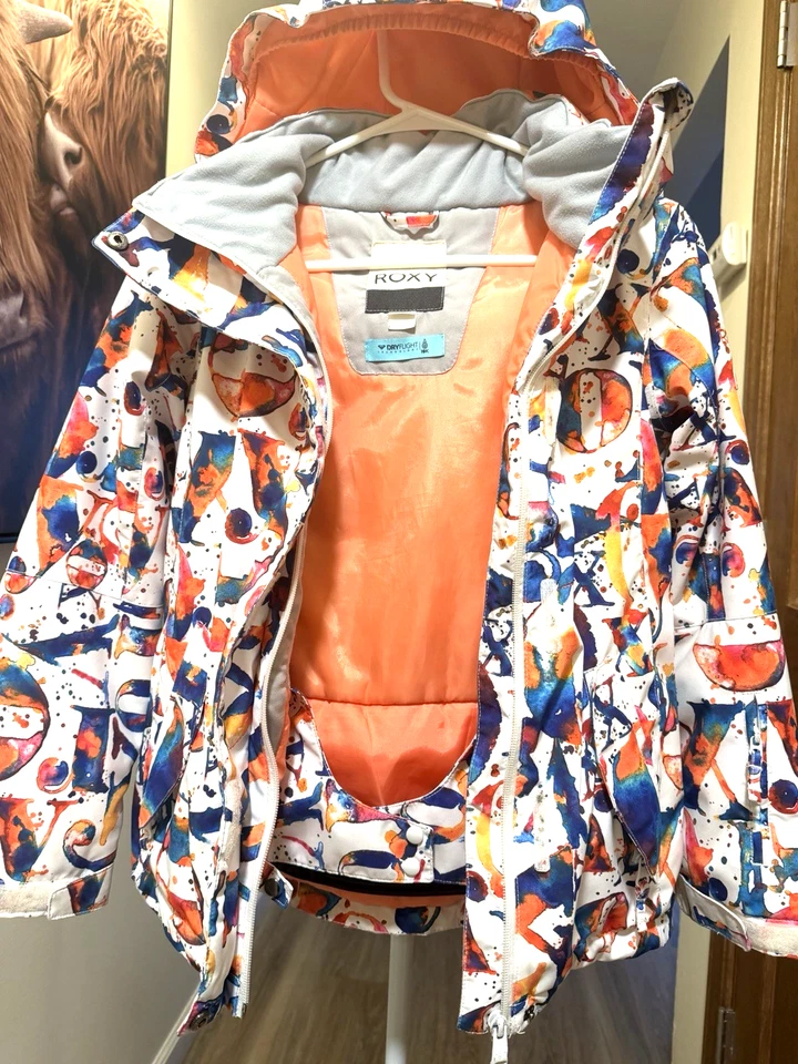 Roxy Girls Jetty Multi 10K Ski Snowboard Jacket Size 12 - Image 4 of 4
