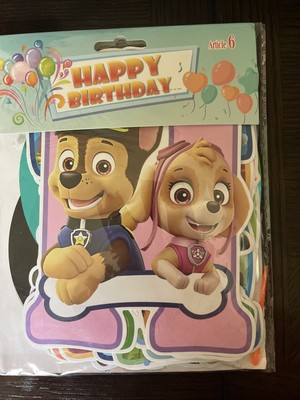Paw Patrol Happy Birthday Banner