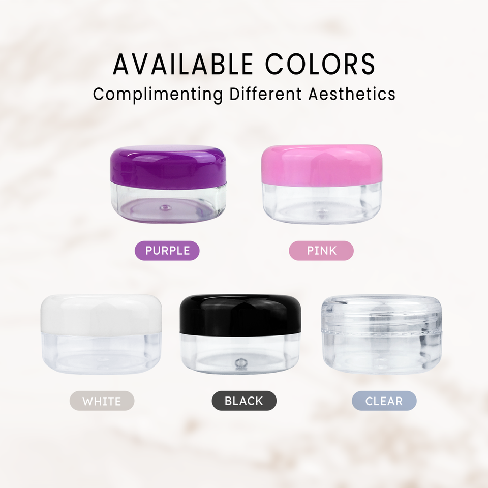 Container Checklist Format 6 Jars 15 Gram 15ml Acrylic Plastic Jar Sample Containers BPA FREE | eBay