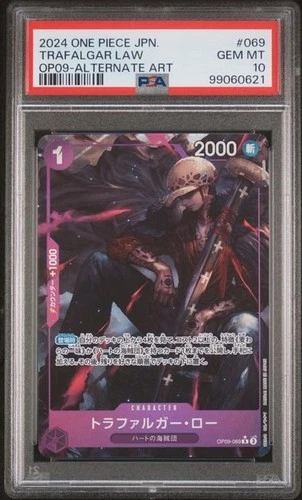 2024 One Piece Japanese OP09-069 Trafalgar Law PSA 10
