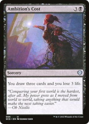 1x Ambition's Cost - Starter Commander Decks Near Mint - MTG