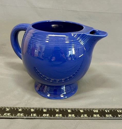 Vintage Fiesta Ice Lip Pitcher COBALT BLUE  6 1/4"