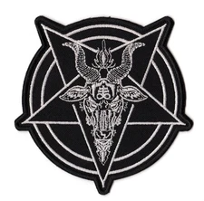 Baphomet Pentagram Patch | Sabbatical Goat Pentagram Satanic Devil Witchcraft