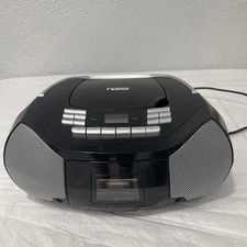 Naxa NPB-268 Portable CD / Cassette Recorder AM/FM Radio Boom Box Tested Good