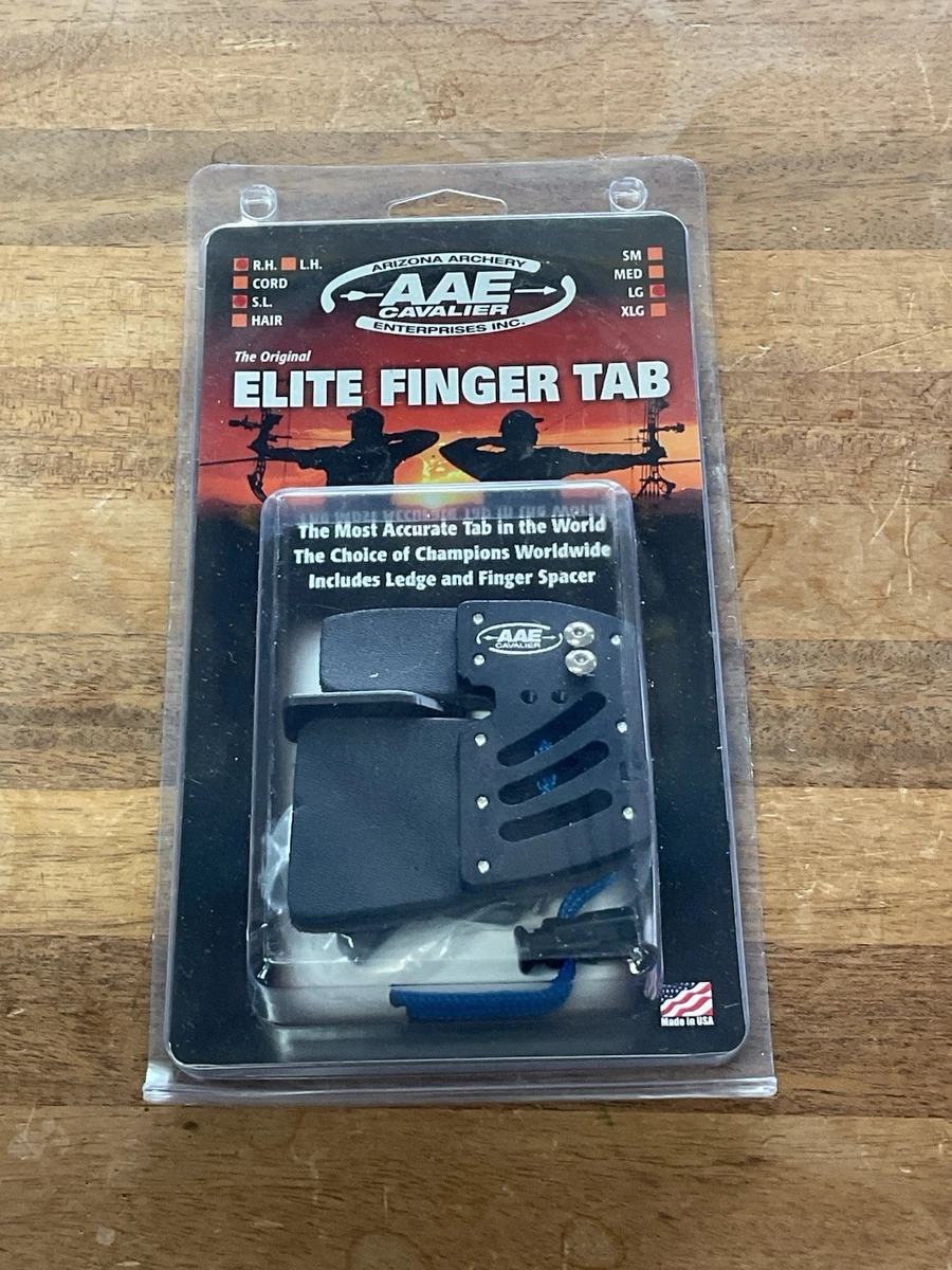 Onglet De Tir AAE Cavalier Elite Finger – Pour Droitier, Taille M, Cuir Noir