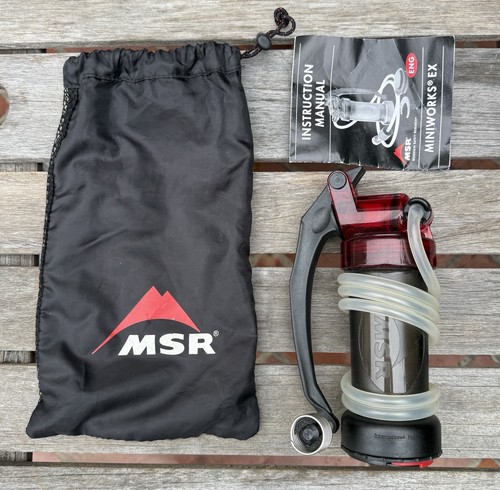 MSR MiniWorks EX Water Filter Purifier Backpacking
