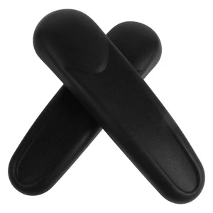 1 Pair Gaming Chair Armrest Cushion Reusable Sponge Pads Ergonomic Support Black