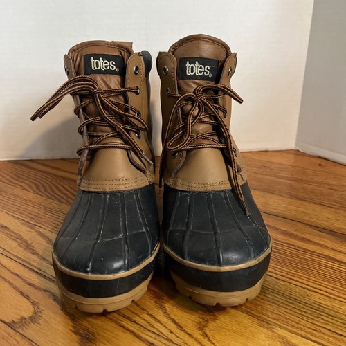 Totes Winter Boots Brown With Leather 