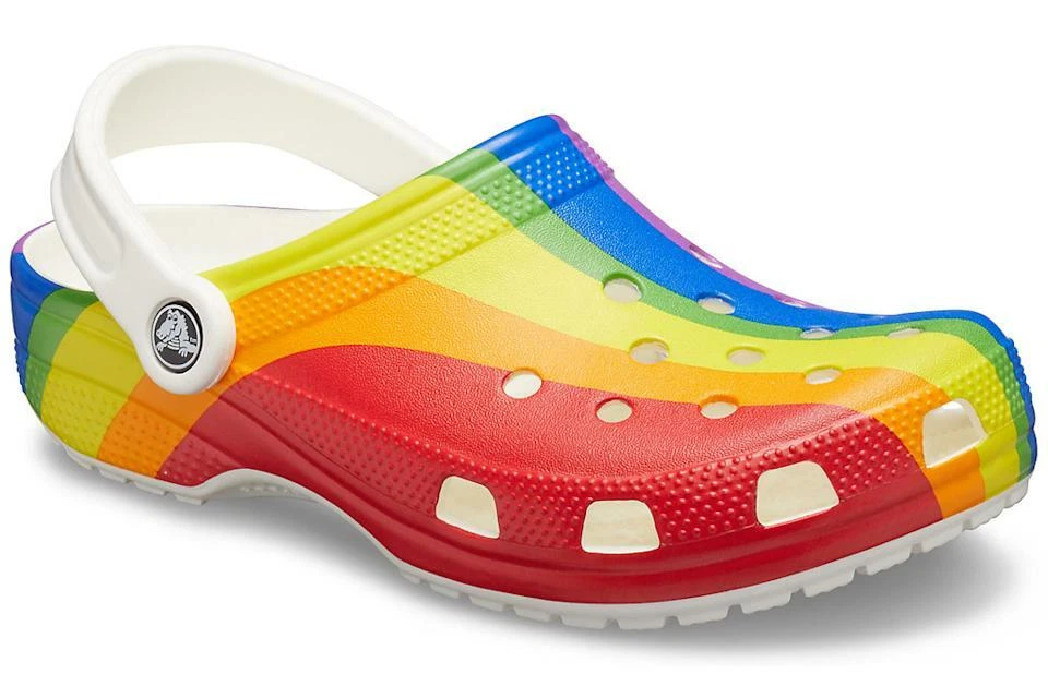 Womens rainbow crocs sale