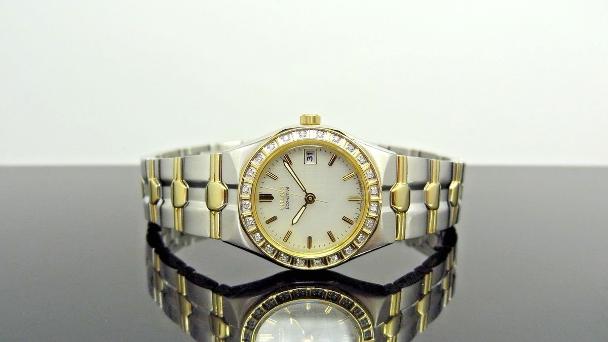 Citizen EW0484 Eco-Drive Lucca Diamond Accented Date Two  display picture 1