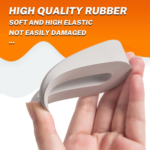 Door Stoppers - Pack of 3 | Rubber Security Wedge for Bottom of Door on Carpet, - Picture 2 of 6