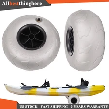 9 inch 2x Beach Cart Wheels Inflatable Wheels Replacement Balloon Beach Tire NEW