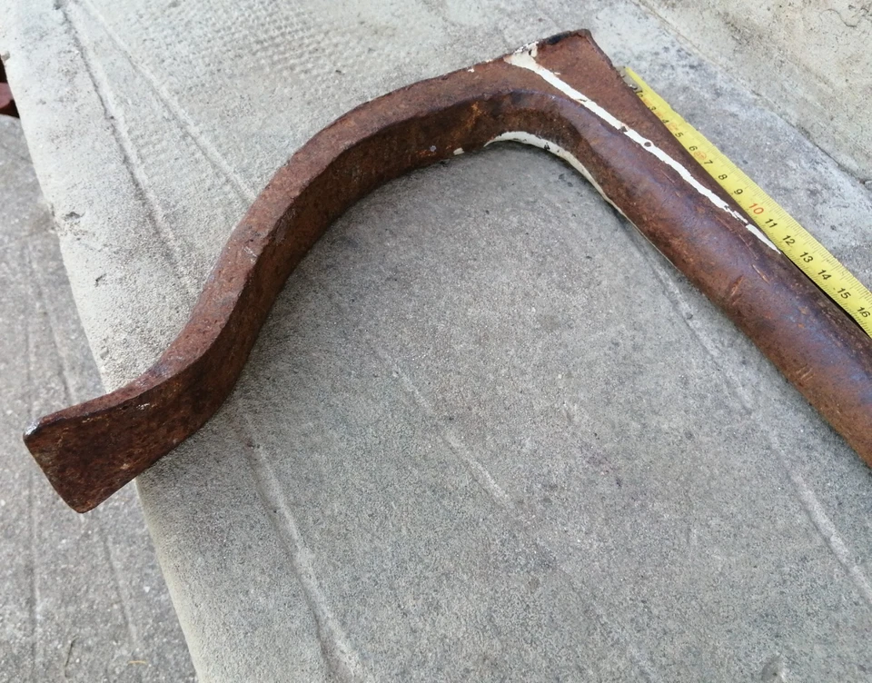 E3- OLD TOOL outil ancien valet d’établi presse de menuisier ébéniste 50,5cm - Photo 3/4