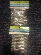 24 Conair Styling Clips Metal Sectioning section Secure Style in 2 packs New