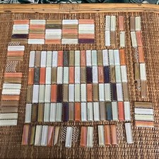 Bundle of Glass Mosiac Tiles for Arts Crafts, Decorating Metallic Shiny Rainbow
