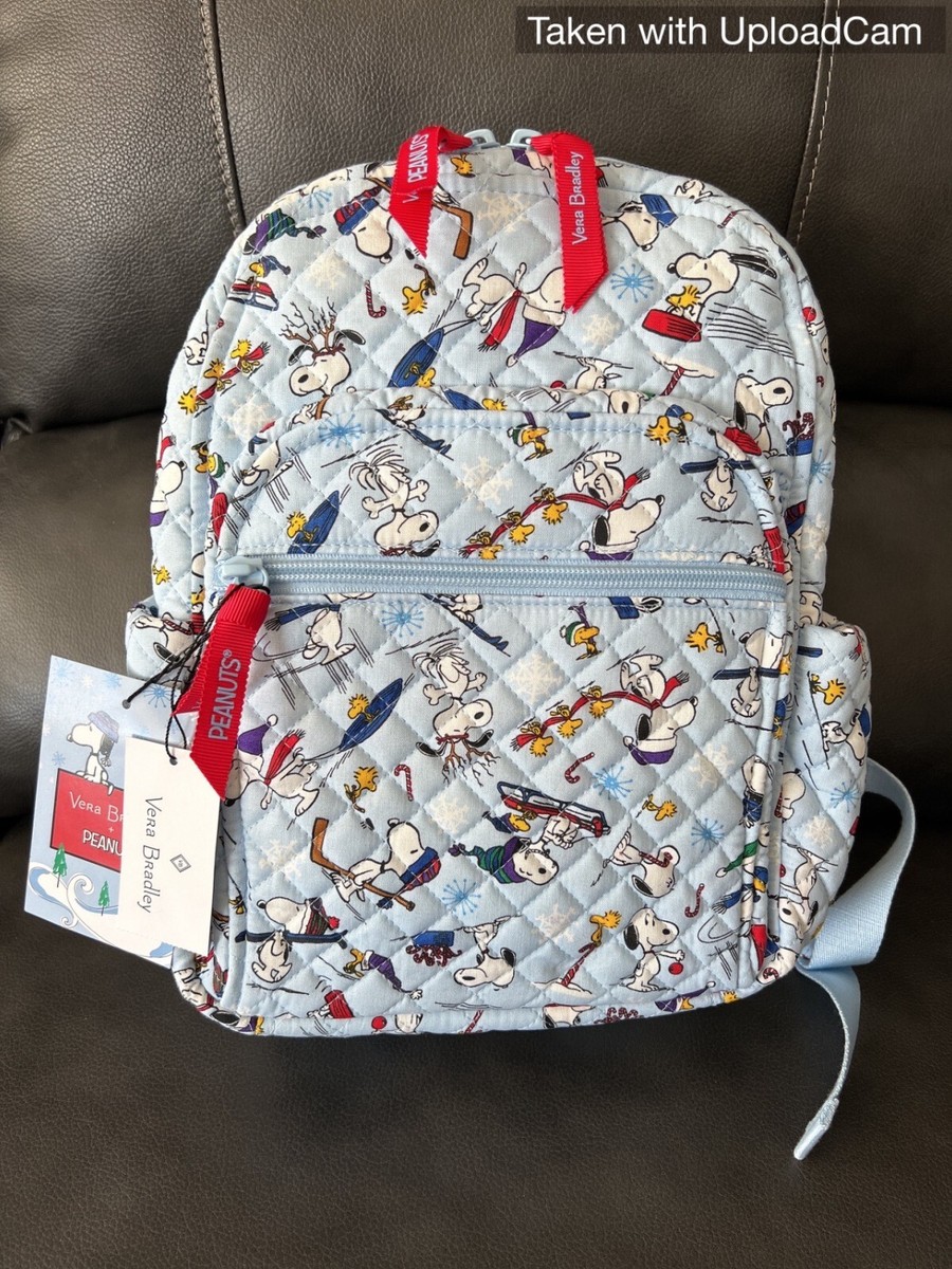 New Vera Bradley Peanuts Ski Jump Snoopy Small Backpack