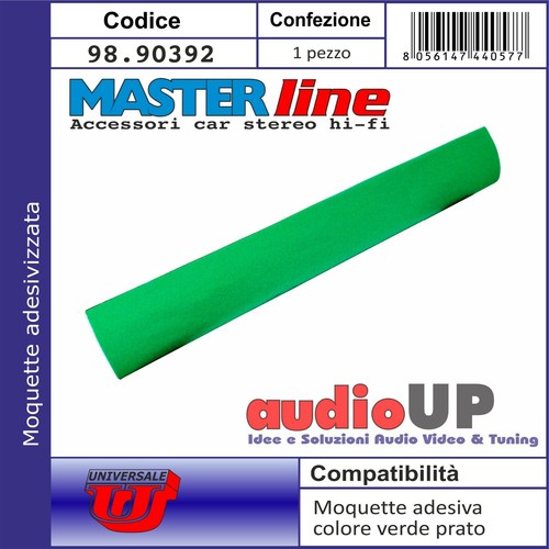 Moquette Acustica Fonoassorbente Verde - 70x140 Cm, Non Adesiva