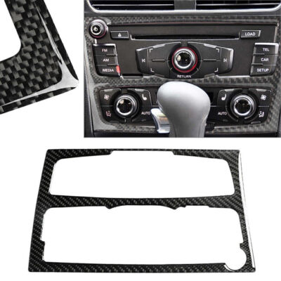 Panel De Fibra De Carbono Para Audi A4 A5 Q5 - Pegatina Decorativa Para Consola Central, Fácil Instalación