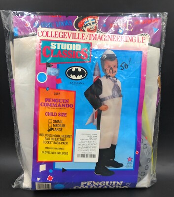 Vintage 1992 Studio Classics Batman-Penguin Commando  Kinderkostüm Größe Large
