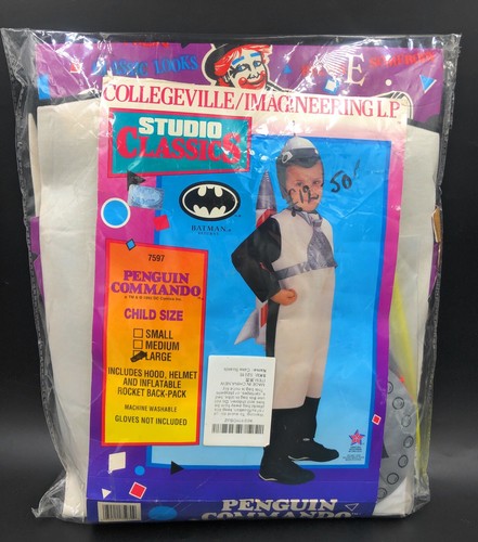 Vintage 1992 Studio Classics Batman-Penguin Commando’ Kids Costume Size Large - 第 1/2 張圖片