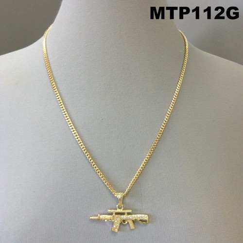 Ak-47 Gun Design Pendant Clear 