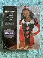 Storybook DarkQueen Long Sleeve Top Child M/L Halloween Costume Dress Up Cosplay