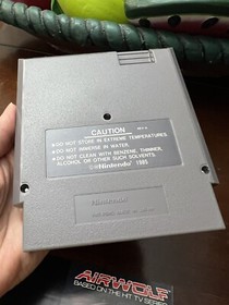 NES Airwolf Basado en la exitosa serie de televisi&oacute;n 1989 Original Propietario Probado Manual/Funda