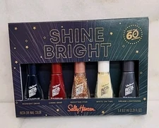 1 Box Of Sally Hansen Insta-dri Nail Color Gift Set- Shine Bright 5PC.