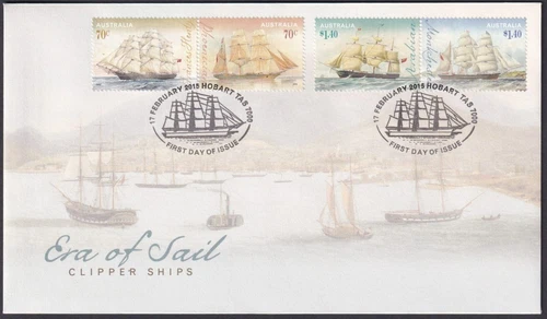 AUSTRALIA - 2015 'ERA OF SAIL - Clipper Ships' First Day Cover [E9618]