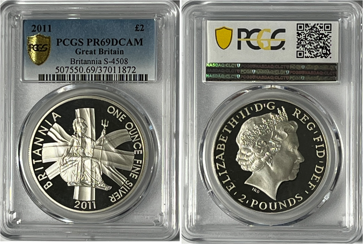 2011年イギリス ブリタニア100ポンド金貨 PCGS PR70DCAM FS 2011年
