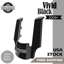 Vivid Black Rear Fender Extension Fits Harley Touring Street Road Glide 2009+