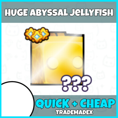 Huge SHINY Gold Abyssal Jellyfish (Pet Simulator 99 - Pet Sim 99 - PS99)