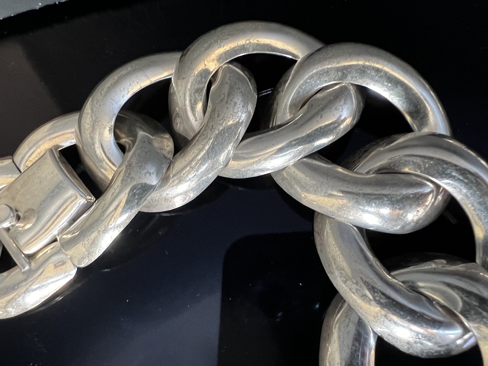 159gr Vintage Solid Sterling Silver Oversize Miam… - image 11