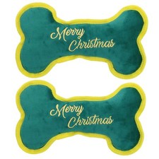 2 St&uuml;ck Hund Weihnachtsgeschenk Frohe Weihnachten Knochen Pl&uuml;sch Spiel Spielz...