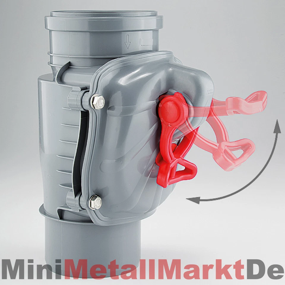 RÜCKSTAUVERSCHLUSS RÜCKSTAUKLAPPE FÜR SENKRECHTE MONTAGE Ø 50 DN 50 RÜCKSTAUVERSCHLUß HT KG ROHRE