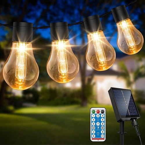 Solar Festoon Lights Outdoor, 29.5Ft Remote Control Solar String Lights Outdoor eBay