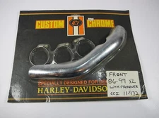 New Custom Chrome CCI 11-932 Front Pipe Heat Shield 86-Up Sportster W Crossover 
