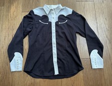 VTG ROPER Denver Colorado Pearl Snap Embroidered Western Cowgirl Rodeo Shirt L