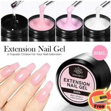 30ml Hard UV Gel Jelly Extension Nail Gel Nail Tips Color Fiber UV Construction