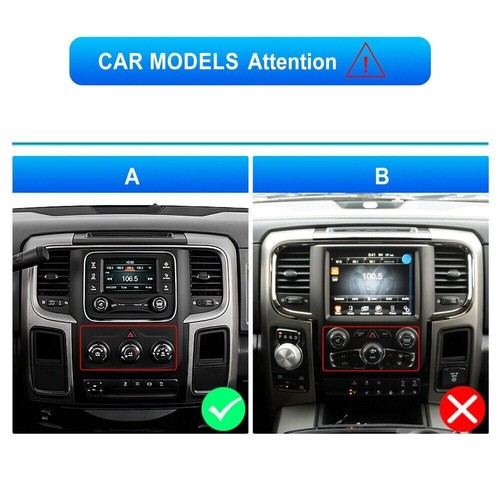 Carplay GPS Car Radio For 2013-18 Dodge Ram 1500 2500 3500 Android 13 Stereo BT - Foto 4 di 13
