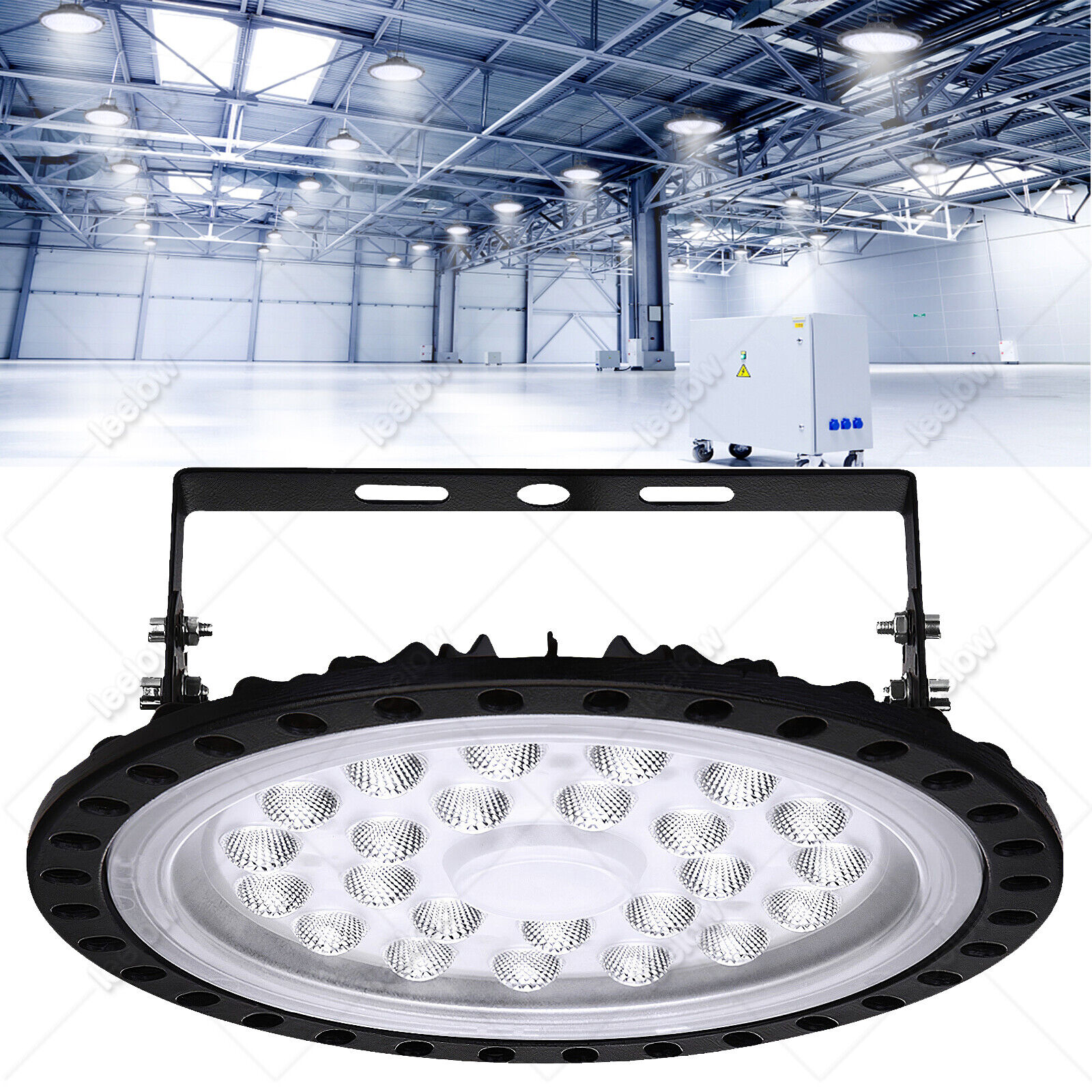 10x 100W 10000LM UFO LED Hallenbeleuchtung Hallenleuchte Hallenstrahler Highbay