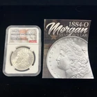 1884-O Morgan Silver Dollar $1 - NGC BU / .9 / w/Redbook Info Sheet -No Reserve!