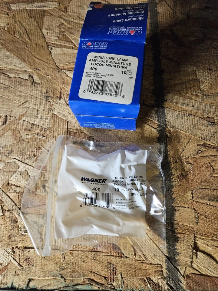 NUEVA bombilla automotriz miniatura Wagner 400 (10) Foto 2 de 3