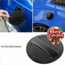 Exterior Filler Fuel Tank Door Cover Gas Lid Cap For Chevrolet Camaro 17+ Black